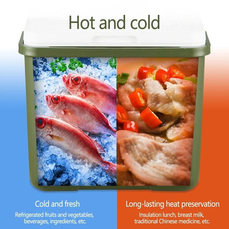 Portable Thermal Cooler Bag Picnic Food Beverage Drink Fresh Keeping Organizer Insulated Lunch Box Zipper Tote Accessories Case