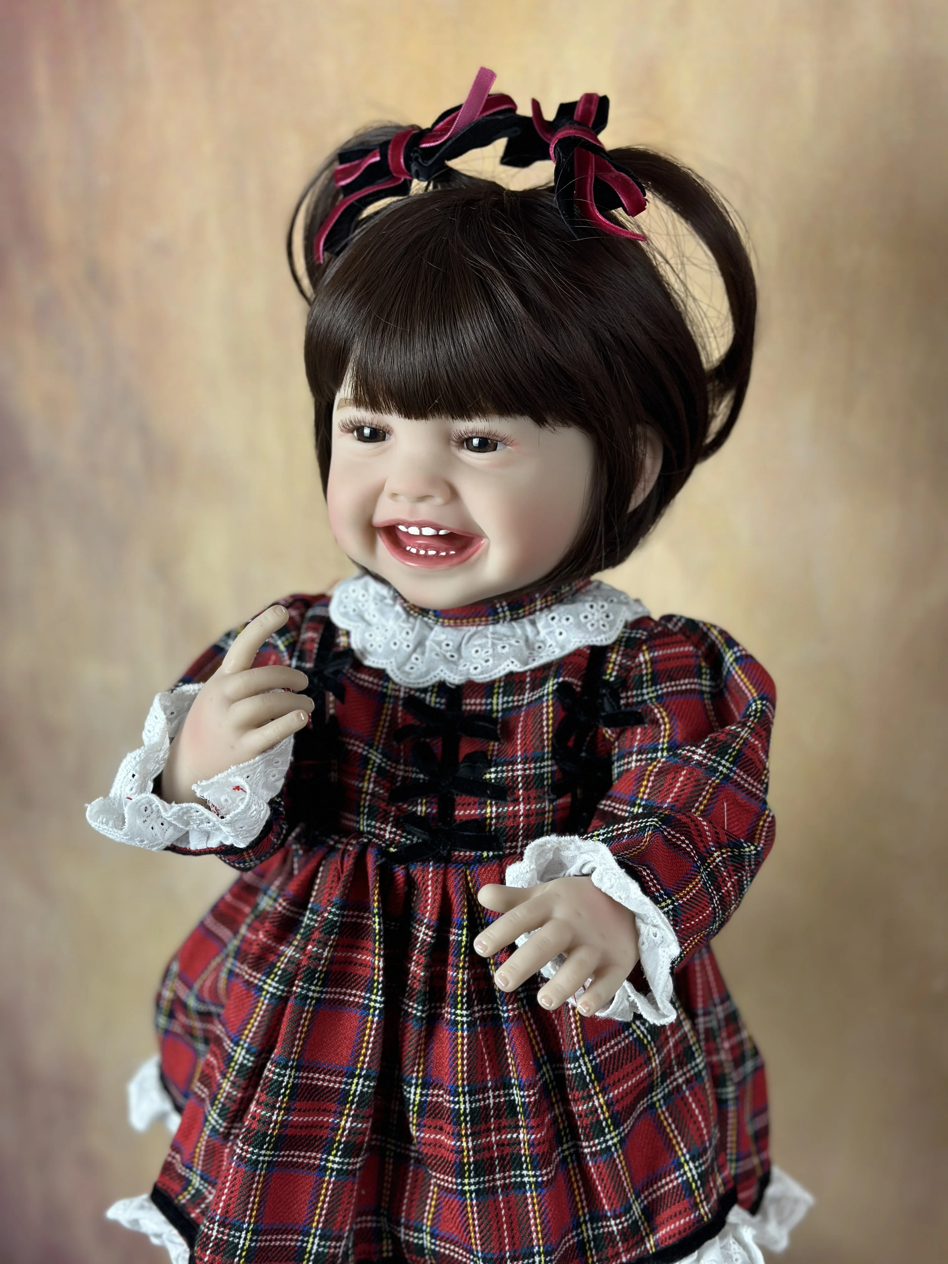 BZDOLL New Face Mila 55 CM Full Silicone Body Realistic Reborn Baby Can Stand Girl Doll Princess Toddler Bebe Birthday Gift 4