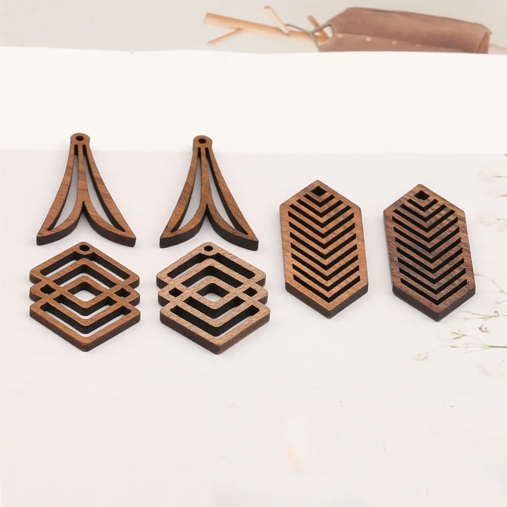 Cordial Design 50Pcs Earrings Pendant/Natural Wood/Geometry Shape/DIY Accessories/Hand Made/Jewelry Findings & Components/Charms - cordial