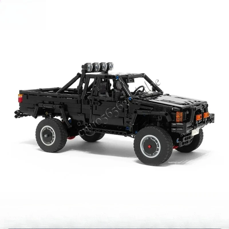 새로운 1589pcs MOC 백 투 더 퓨처 4x4 SR5 Xtracab 트럭 Hilux 픽업 모델 창의적 기술 어린이 장난감 조립 퍼즐 선물