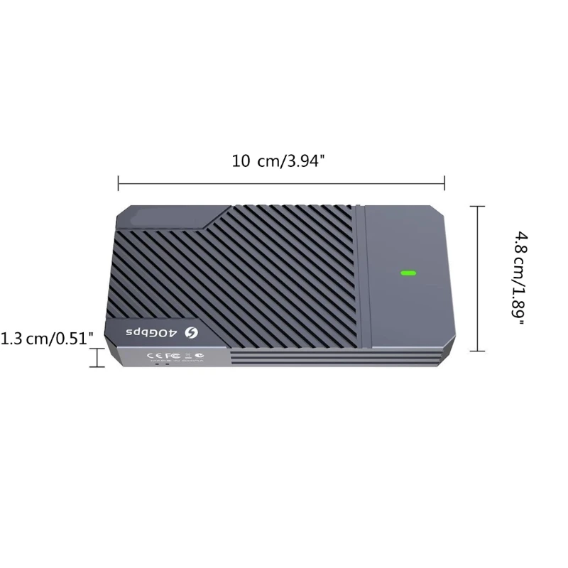 40Gbps M.2 NVMe SSD Ŭ PCIe3.0x4 USB 3 4 ˷̴ ܺ   