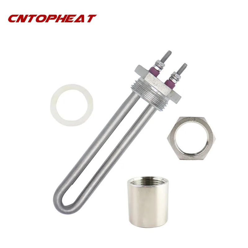 DN25 Heater 220V 800W/1000W Stainless Steel Immersion Water Heating Element  with 1BSP Thread 32mm - AliExpress