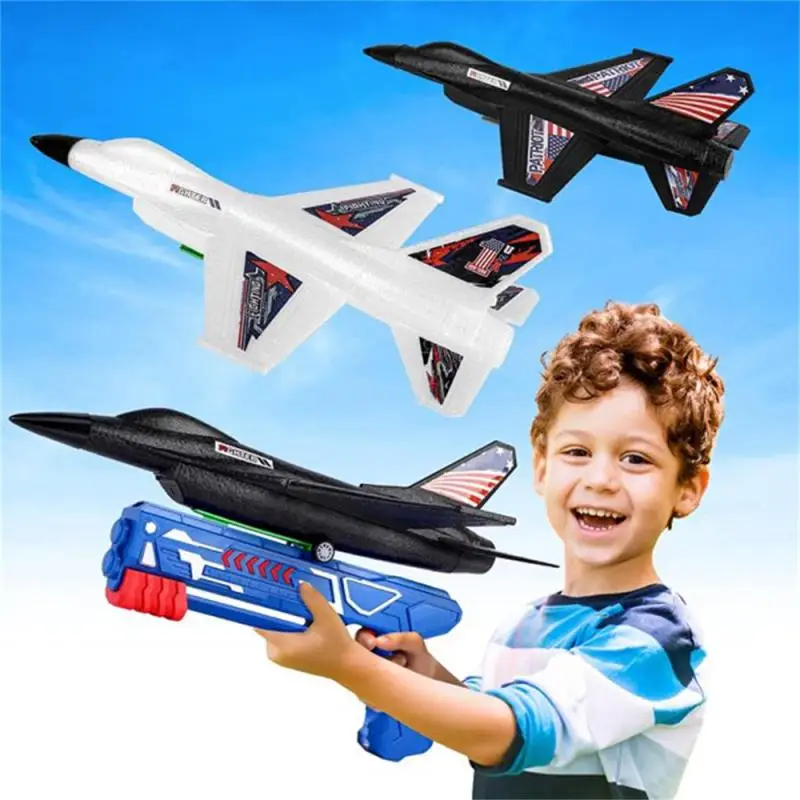 

Foam Plane Launcher EPP Bubble Airplanes Glider Hand Throw Catapult Plane Toy For Kids Catapult Guns Aircraft Shooting Game Toy