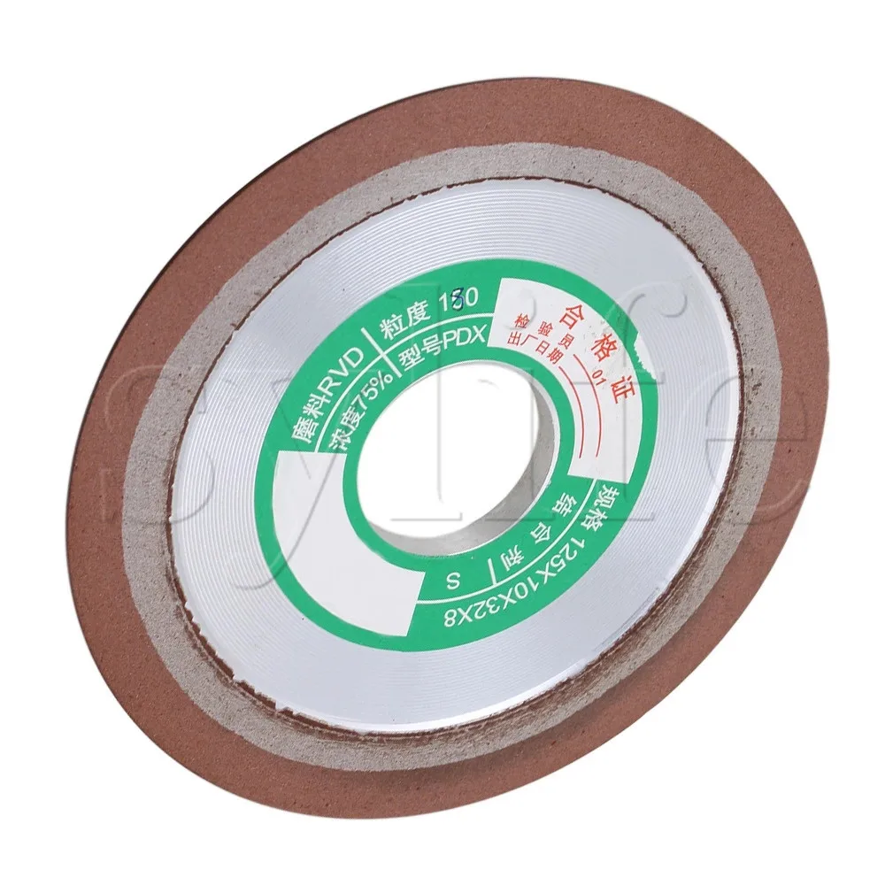 One Tapered Side Plain Resin Diamond Grinding Wheel Cutter Grinder 125mm Dia
