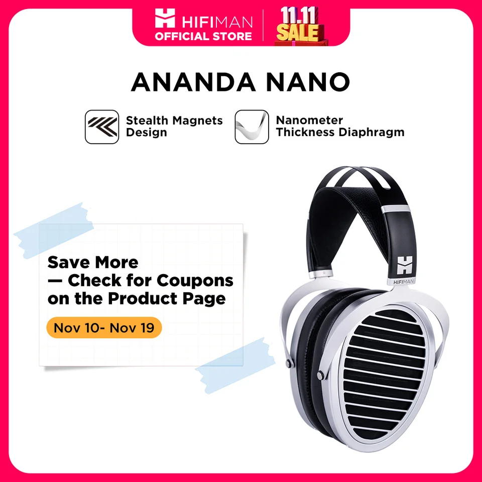 HIFIMAN ANANDA NANO Open-back Planar Magnetic Hi-Fi Headphones