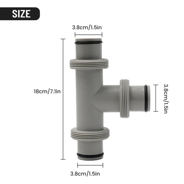 Kiváló Minőségű 2Db Tömlő Adapter Medence-Készletek 1,5 Hüvelykes Póló Az Intex 1.5In Tömlőhosszabbító Eső T-Csatlakozóhoz - Image 6
