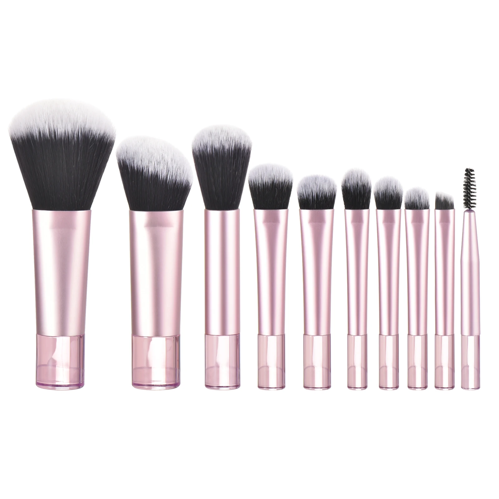 Colorful Mini Makeup Brush Set with Puff - Portable Professional Makeup Tools, Perfect Holiday Gift