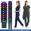 Niaahinn Dentist Medical Uniform Doctor Nursing Scrub Tops+Pant Women Solid Color Pet Hospital Vet Work Clothes Surgical Uniform