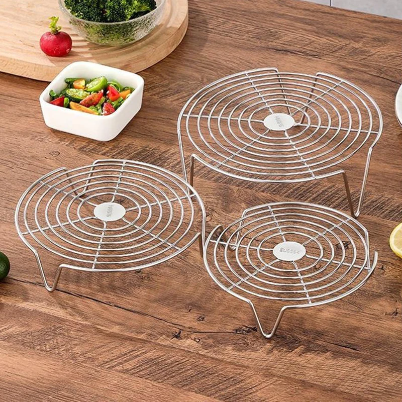 Stainless Steel Steamer Rack Multifunction Pot Steaming Tray Dumplings Eggs Grill Stand Kitchen Tableware Cooking Utensils