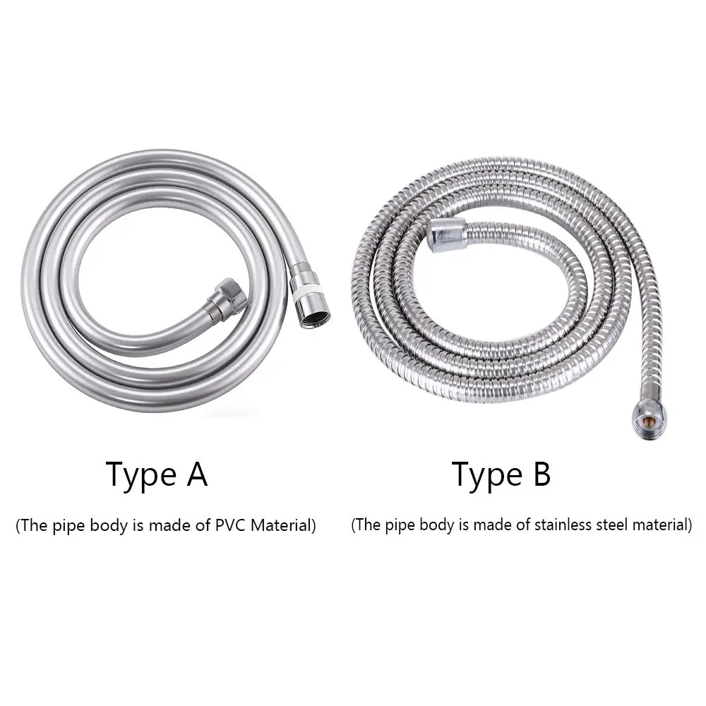 Handheld Shower Hose High Pressure PVC/Stainless Steel Handheld Shower Hose Universal Interface