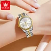 OLEVS 5593 Woman Watch Stainless Steel Waterproof Auto Date Elegant Ladies Wristwatch Luxury Original Quartz Watch for Women New 2