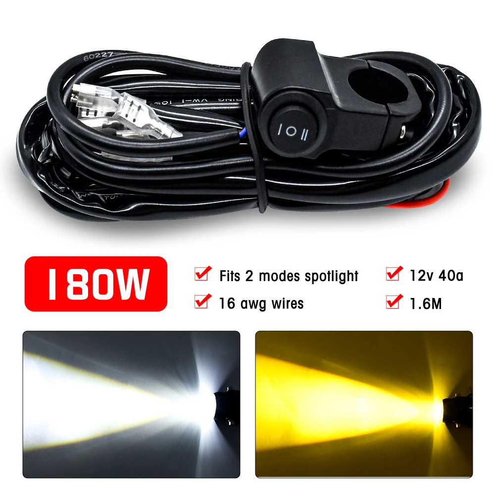 Motorcycle Spotlights Switch Light Bar/work Light Fog Light On/off ...