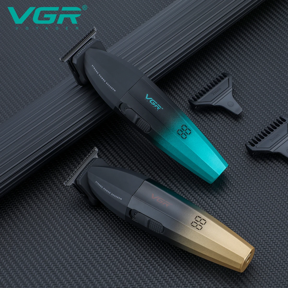 VGR Hair Clipper Cordless Hair Trimmer Professional Hair Cutting Machine Electric Clipper 9000 RPM Metal Clipper for Men V-906 4