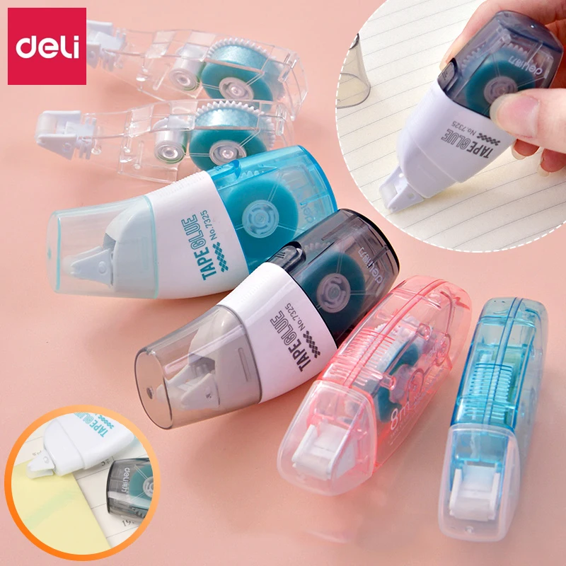 Deli Double Sided Adhesive Roller Glue Self Adhesive Dots Roller Tape Dispenser Stationery Office Supply School Supplies Double Sided Tape Aliexpress