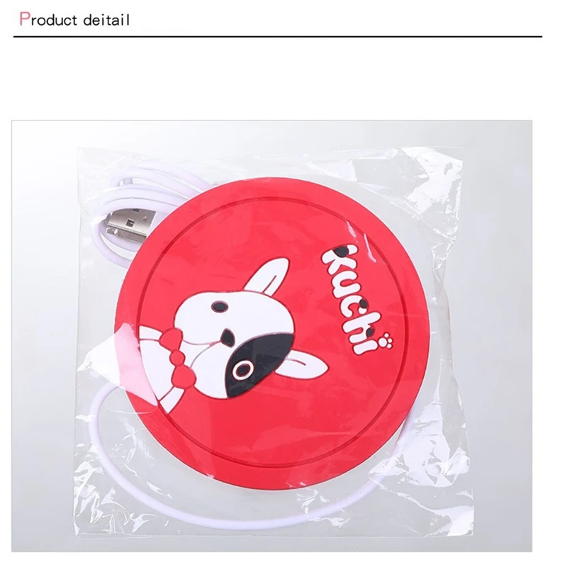 USB Cartoon Cup Warmer Heat Beverage Mug Mat Keep Drink Warm Heater Mugs Coaster