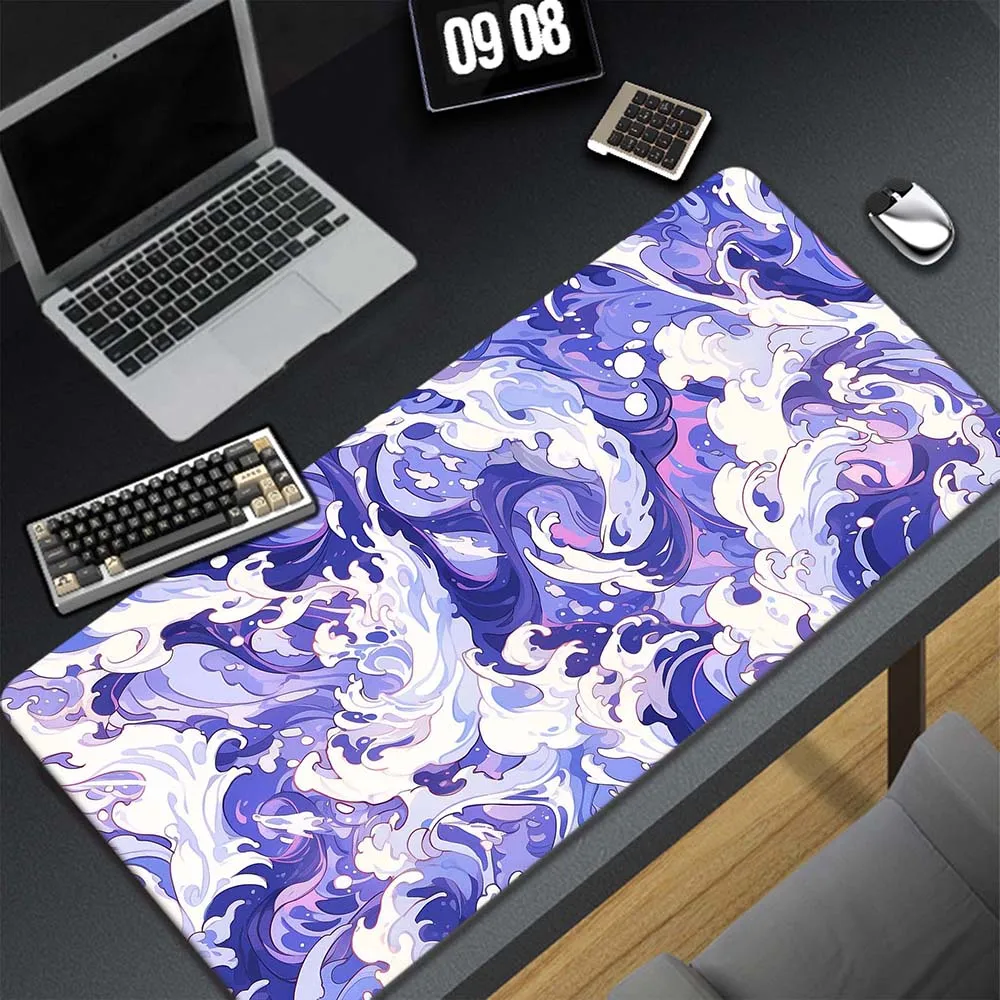 

Japan Great Wave Gaming Mousepad Gamer Speed Accessories Keyboard Pads Computer Mouse Pad Large Mouse Mat XXL Anti-slip Soft Pad