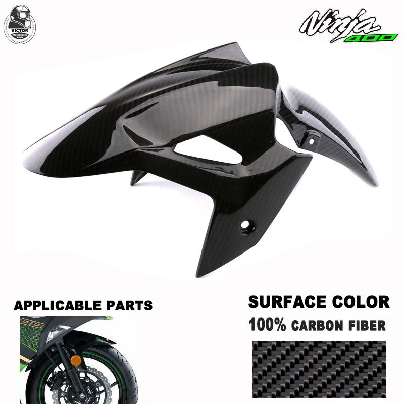 

Motorcycle Parts 100% Carbon Fiber Fairing for Kawasaki Ninja 400 2018 2019 2020 2021 2022 Fenders Splash Guard Dust Cover 3K