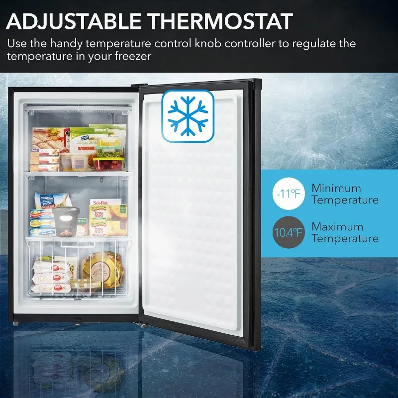 Whynter CUF-301BK 3 cu. ft Energy Star Upright Freezer with Lock &ndash; Black
