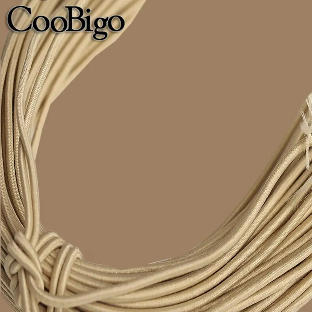 Durable Round Elastic Bungee Shock Cord - 5 Meters, Multi-Thickness