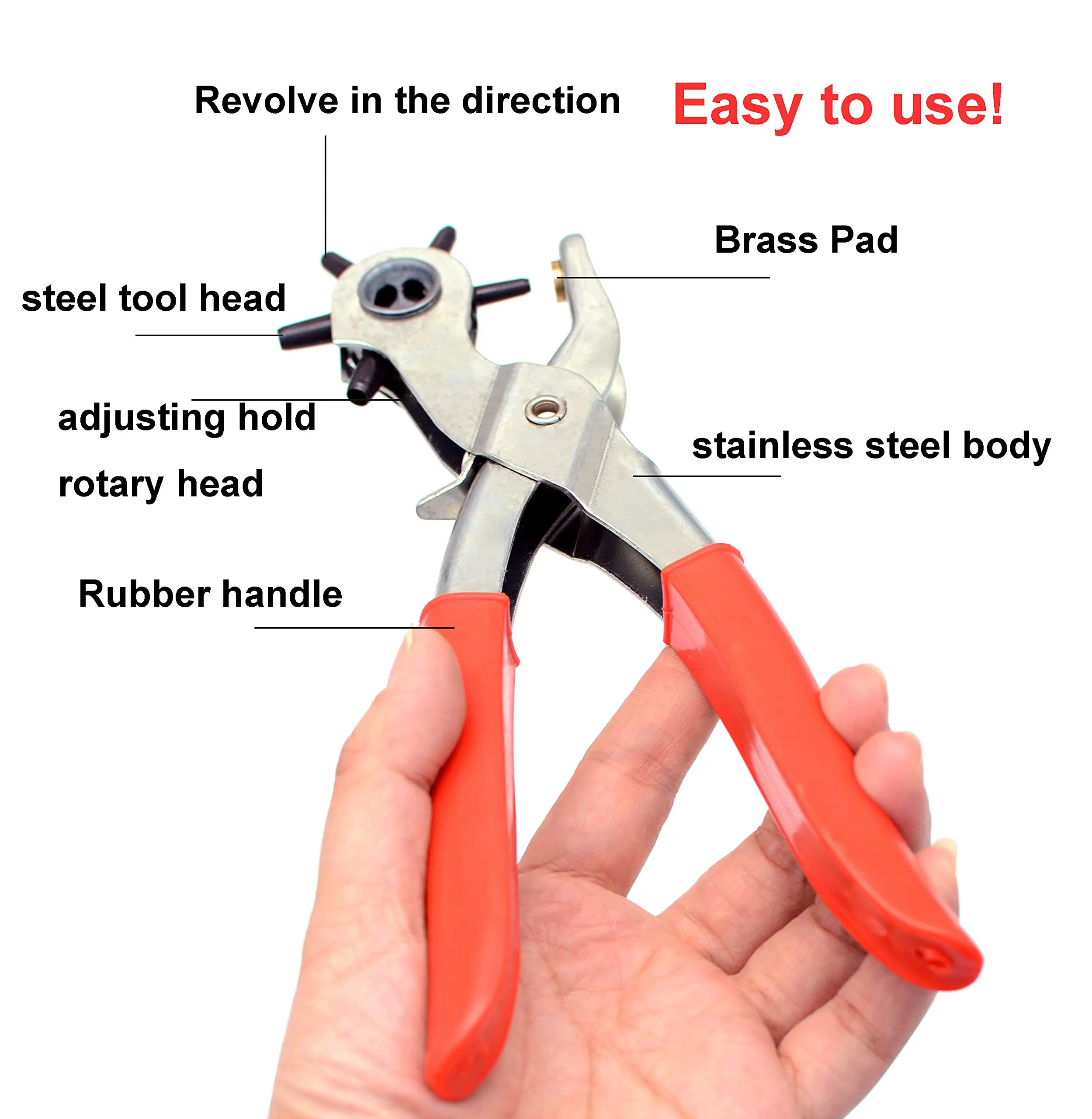 Versatile Leather Punching Pliers Tool