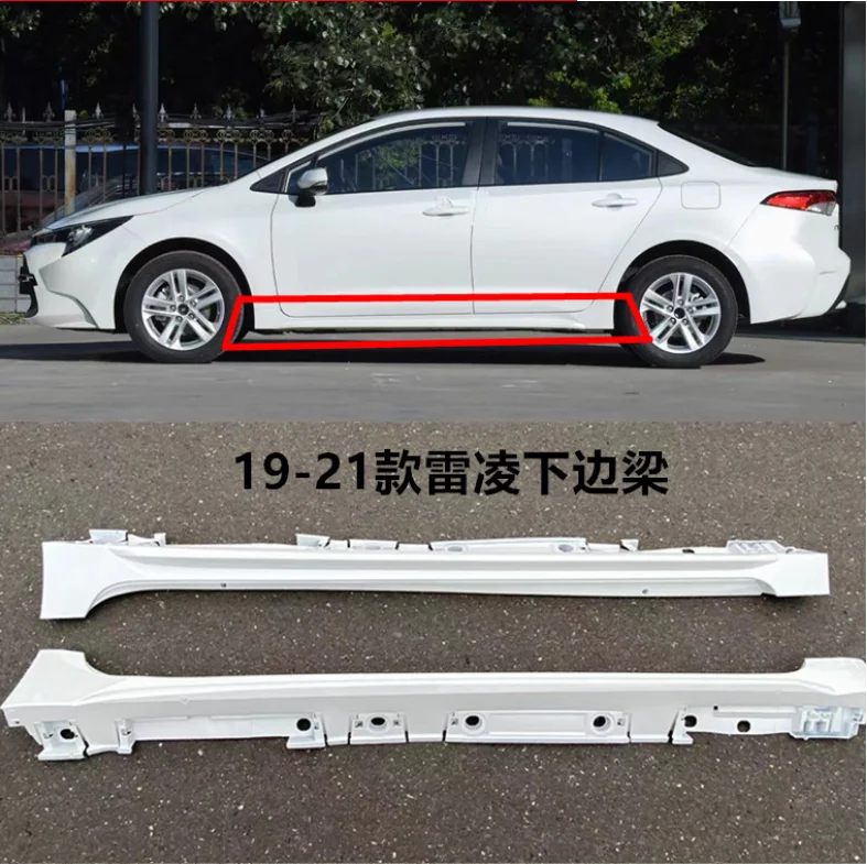 

Fits For Toyota Corolla 2019 2020 2021 2022 High Quality 2Pcs/1Set ABS Paint Side Skirts Splitter Protector Cover