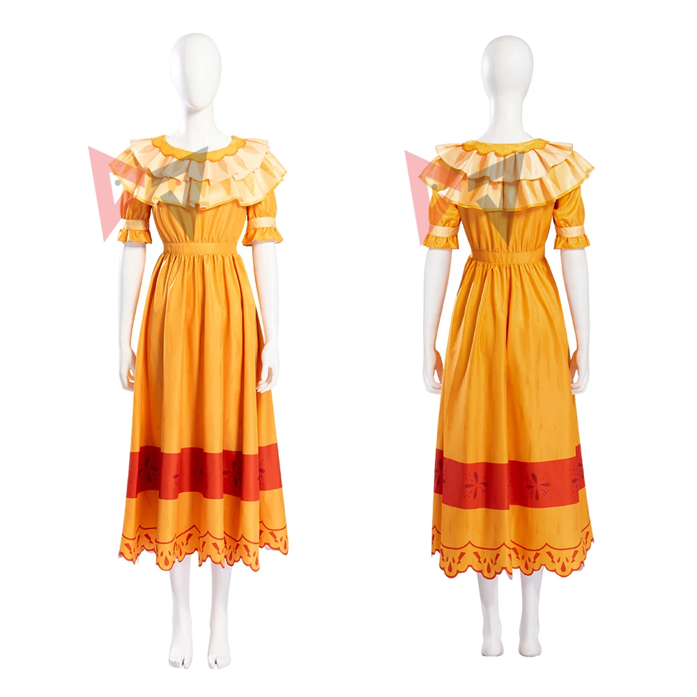 New Anime Encanto Bruno Cosplay Costume Dress Earrings Set For Party Game Female Girl Custom Made