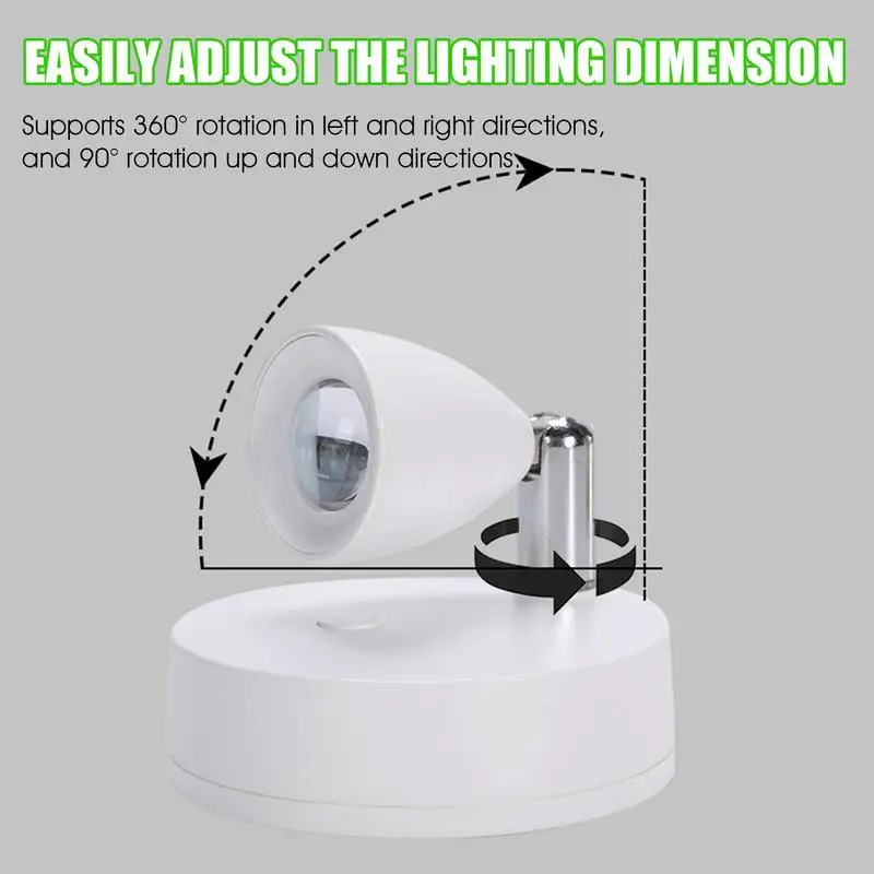 Rechargeable LED Spotlight 1000mAh Indoor Uplighting Remote Control Accent Spotlights for Plants Art and Models Home Decoration