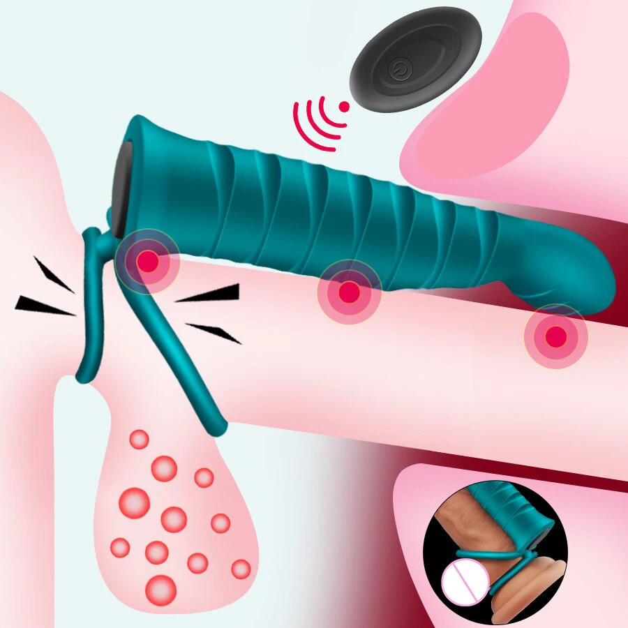 Double Penetration Dildo Vibrator For Men Wireless Control Strap On Penis Anal Plug G Spot Massager Adult Sex Toys For Couples dildo sex toys anal plug vibrator vibrator sex toy