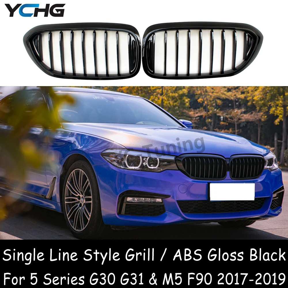 

G30 M5 F90 ABS передний бампер решетка для BMW 5 серии G30 G31 M5 F90 Pre-Lci 520i 530i 540i M550i 530e 530d M550d 525d 2017-2019