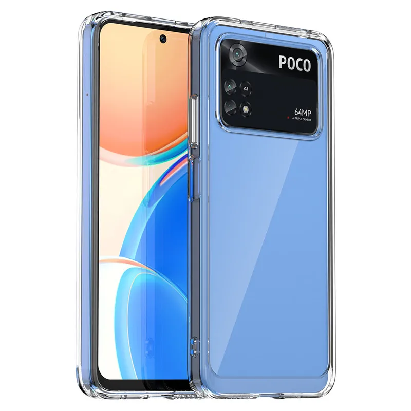 Colorful Soft Edge Silicone Transparent Shockproof Bumper Case