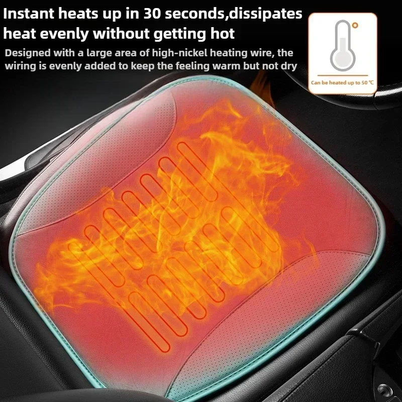 Heated Universal Car Seat Protector with USB Interface