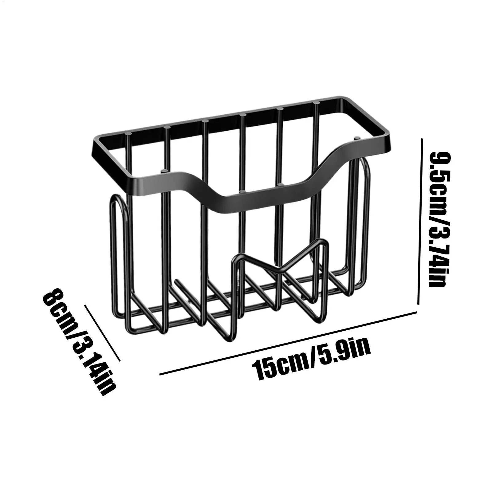 Sponge Holder For Kitchen Sink Household Organizer Drain Rack Sink Dish Sponge Holder With Suction Cup For Scrubber Cleaning