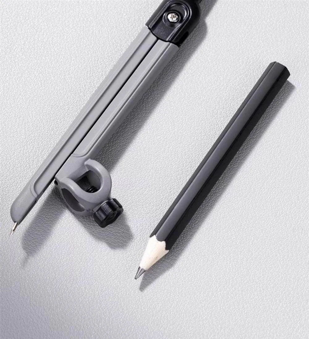 3종 수학 기하학 세트 금속 컴퍼스 각도기 연필꽂이 제도용 연필 학생용 학교 용품