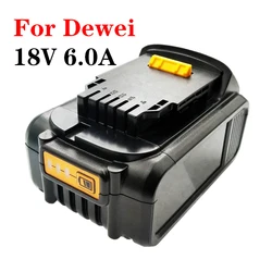 Lithium Drill Battery, 18V 6Ah Replacement Tool, DCB180, DCB181, DCB201, DCB202, 18650, BMS