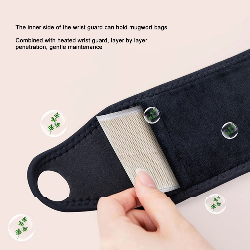 Electric Wrist Thumb Brace Heating Pad 3 Level Temperature Wrist Warmer Support Wristband for Injury Rheumatism Tendonitis 5