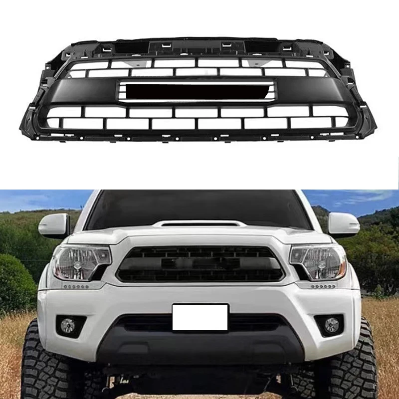 Modified Racing Grills Fit For Tacoma 2012 2013 2014 2015 With Led Front  Bumper Mesh Mask