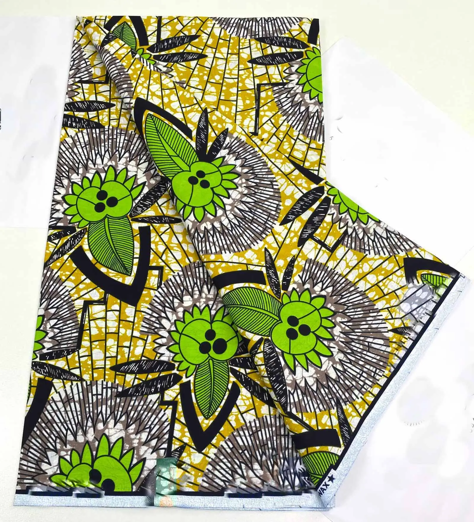 Wholesale prices 2024 latest 100% cotton african real wax prints fabric Guaranteed veritable ankara wax nigerian style 1
