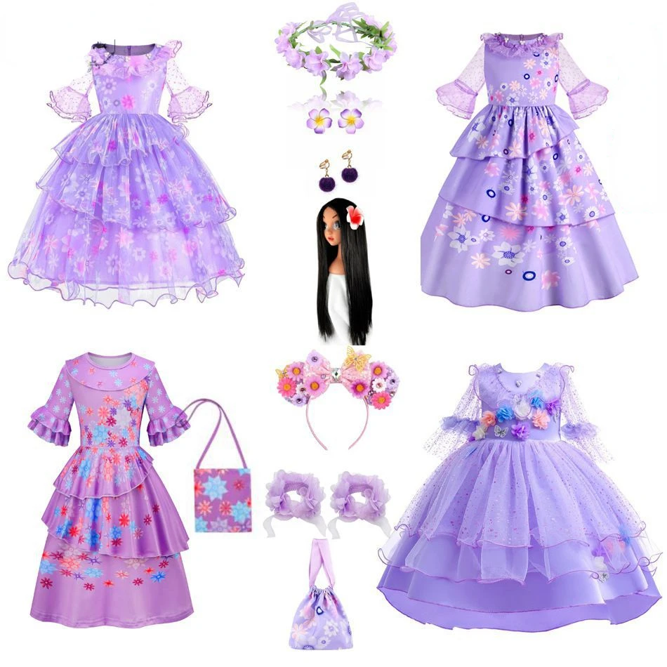 

Magic House Cosplay Costume Princess Dress Suit Movie Isabela Carnival Christmas Birthday Party Halloween Clothes Role Playing