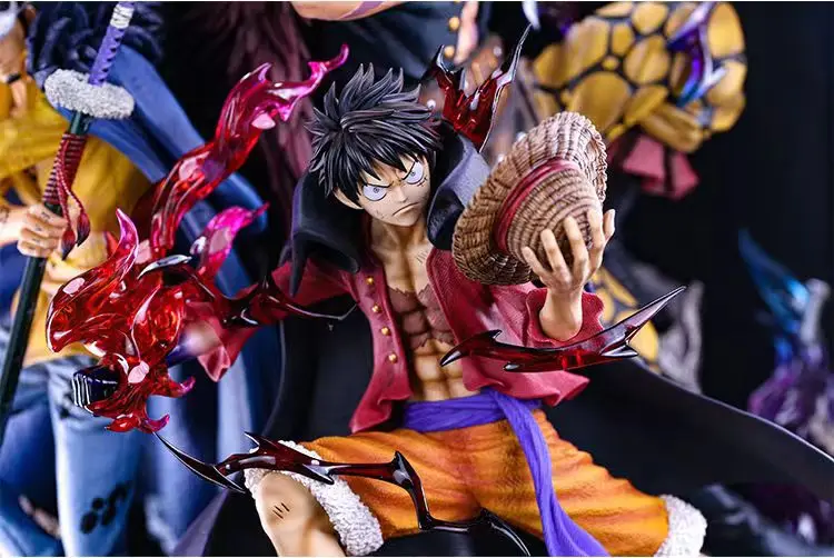 New One Piece Anime Figure Luffy Eustass Kid Trafalgar D Water Law Action Figure Statue Model Decoration Collection Toy Boy Gift