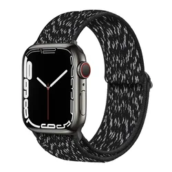 Premium Nylon Loop Strap - Universal Smartwatch Bracelet Wristband for (S10 - 11 42MM)40 - 41mm (Spatial grey)