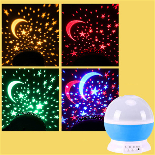 Projector Starry Sky Rotating LED Night Light Planetarium Children Bedroom Star Night Light Moon Light Kids Gift Night Lamp