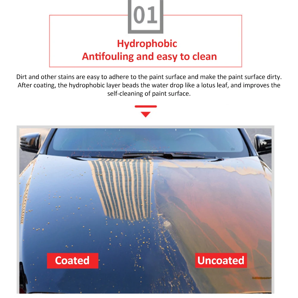 Ceramic Car Coating 1000ML 9H Nano Liquid Glass Plated Crystal Hydrophobic Waterproof Polishing Paint Hardness Car Polish Wax