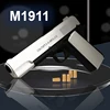 New.All Black M1911 Colt Toy Gunman Gun, Soft Bullet Shell, Catapult Blaster, Manual Air Gun Launcher, Boys Shooting Game 14+y 6