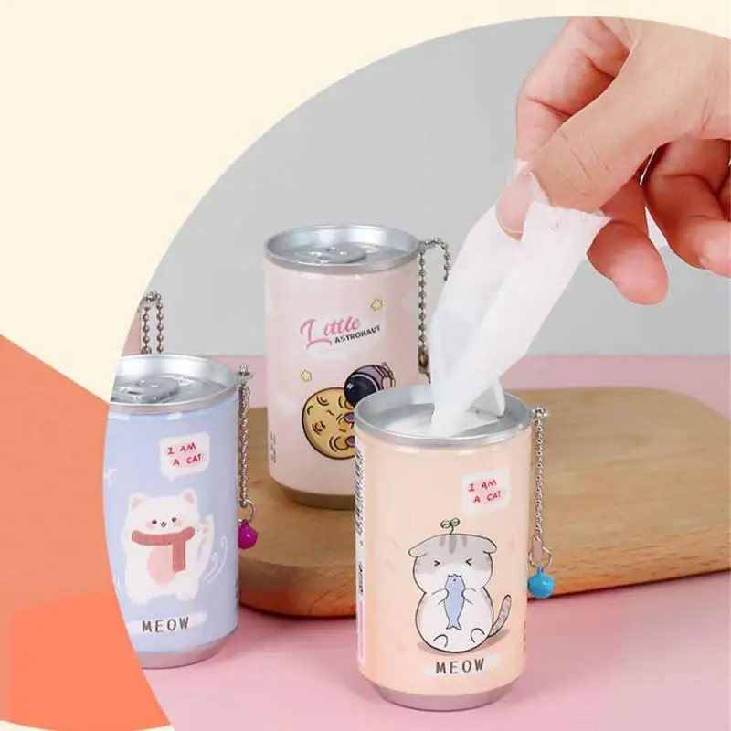 

Baby Wipes Durable High-quality Mini Cleansing Wipes Pet Wipes Portable And Practical Creative Cartoon Wet Wipes Canned Wipes