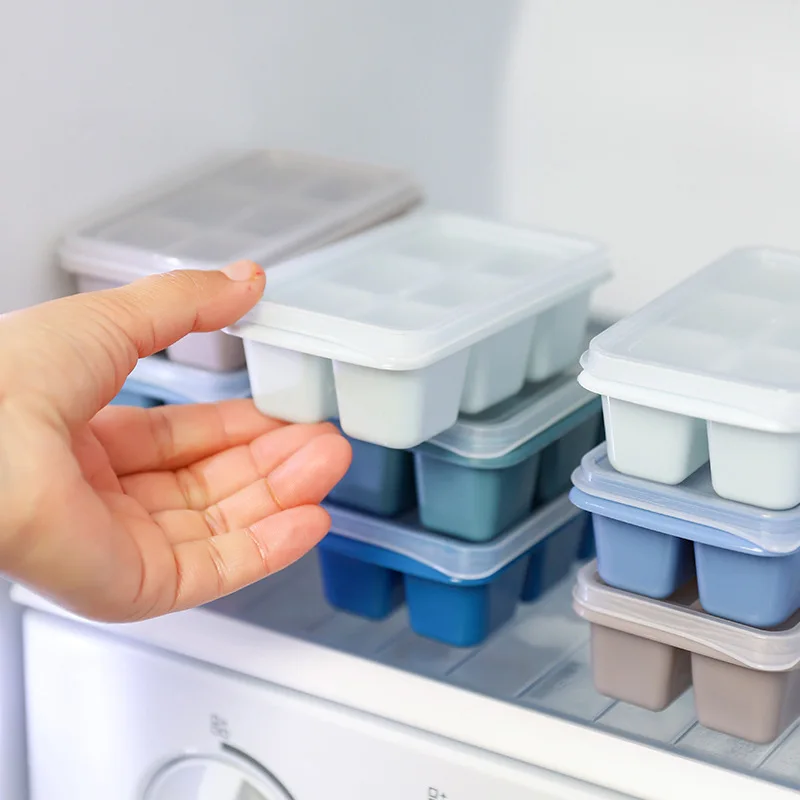 Stampo Per Cubetti Di Ghiaccio Stampo Per Ghiaccio In Silicone Per Uso Domestico Vassoio Per Ghiaccio Frigorifero Scatola Per Cubetti Di Ghiaccio Picc