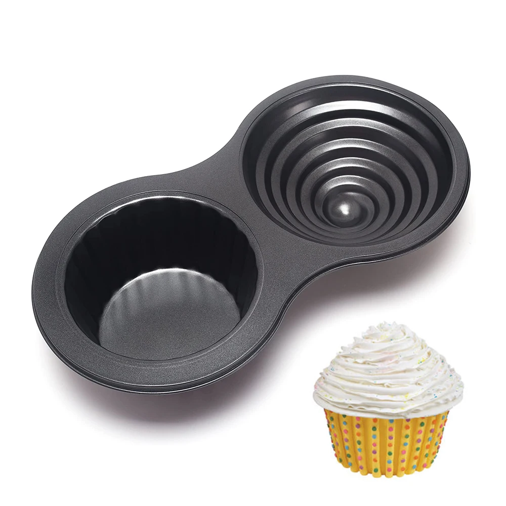 wees gegroet Detective punt 3D Giant Non stick Cupcake Pan Carbon Staal Grote Cupcake Mold Muffin Cup  Mousse Cakevorm Jumbo Cupcakes Schimmel bakken Tools| | - AliExpress