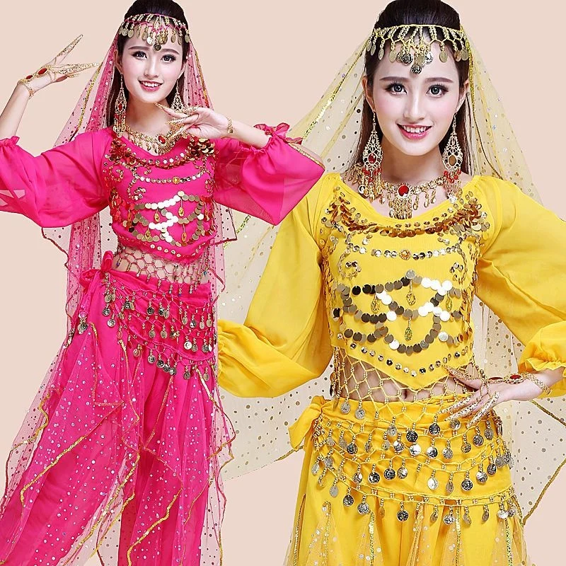 

Indian dance performance costumes, women's costumes, adult New Folk Dance, Xinjiang dance, belly dance costumes