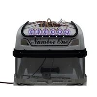 Front Dome Spotlight for Tamiya 1/14 RC Truck Scania 770s 56371 r620 r730 56323 Tractor Trailer Degree LED Roof Light DIY Parts 1