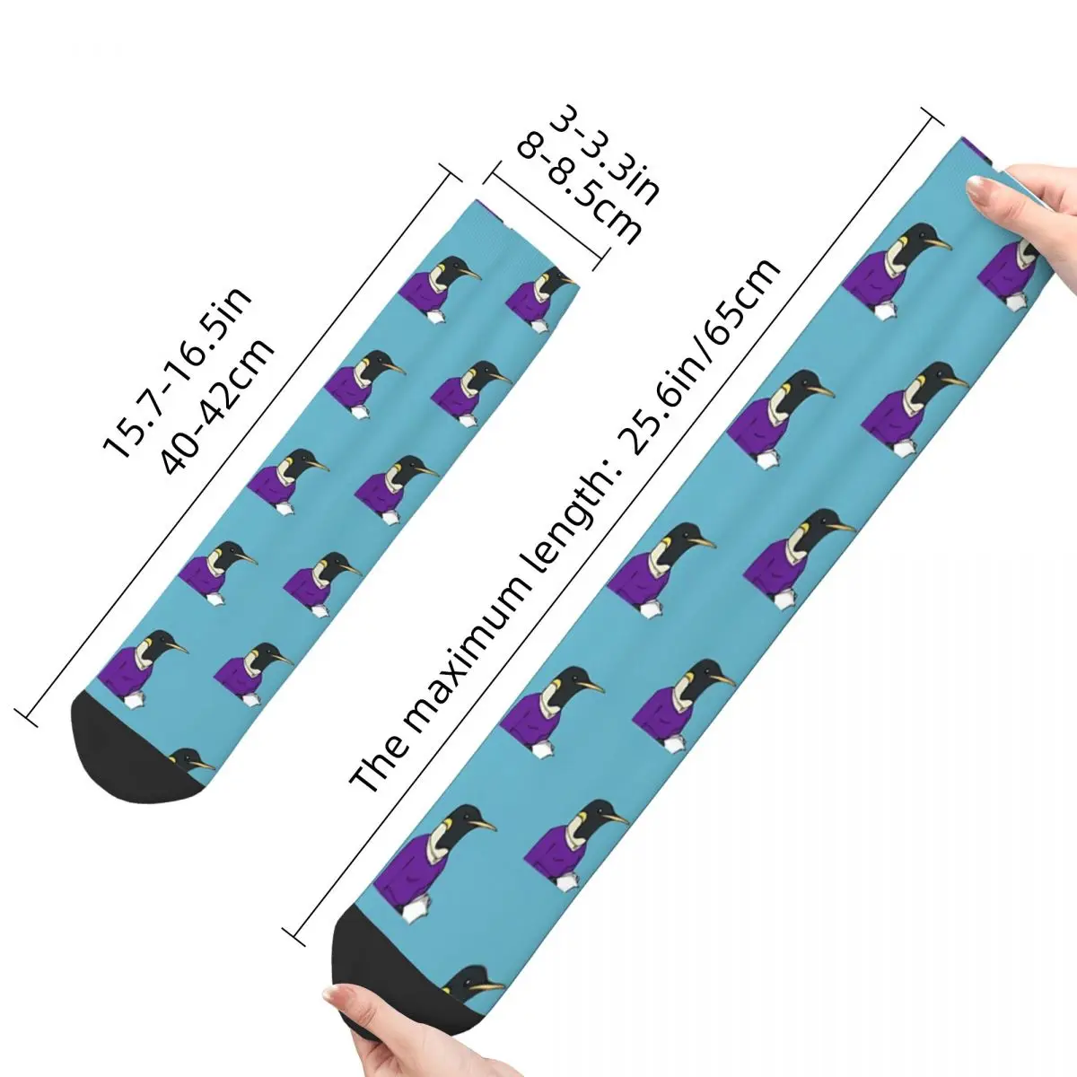 Office Penguin sockings Long Socks Harajuku Comfortable Breathable Happy Gift sockings For Unisex