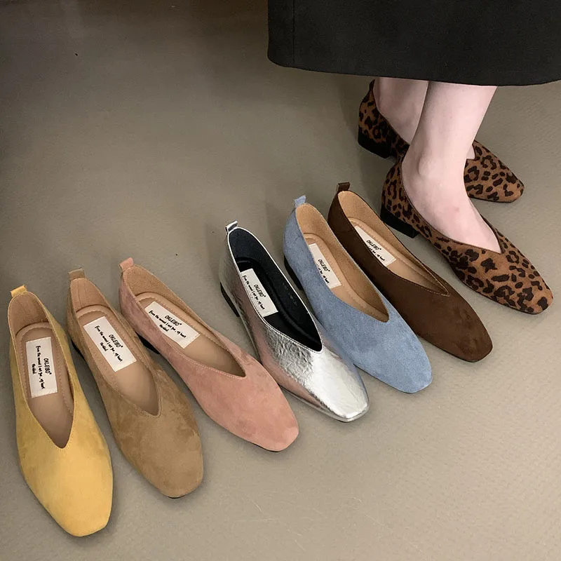 Zapatos planos sin cordones para mujer, calzado plano, informal